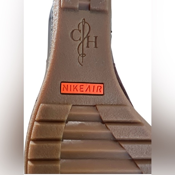 Cole Haan Brown Heeled Boots with Wedge Heel & Nike Air - Picture 2 of 6